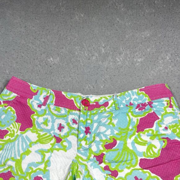 Lilly Pulitzer Shorts Womens Size 14 Multicolor Buttercup Stretch Floral - Picture 4 of 15